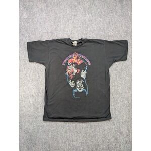 Vintage KISS Psycho Circus‎ T Shirt Band Tee 1998 Cronies XXL Black Rock